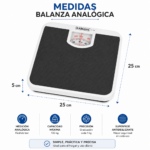 Balanza Analógica Personal Kamasa Hasta 130 Kg Antideslizante Baño Hogar - Imagen 6