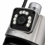Cámara Seguridad WiFi IP Exterior PTZ Doble Lente 4K Audio iCSee IP66 - Imagen 3