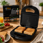 Sandwichera Eléctrica Grill Placas Antiadherentes 750W - Imagen 5