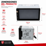 Radio Pantalla Táctil Bluetooth USB Control Remoto Audio Drift - Imagen 5