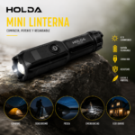 Linterna Táctica LED Recargable USB Holda H3709 - Imagen 6