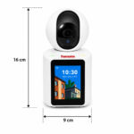 Cámara Inteligente Para Videollamadas WiFi Tomate SC-2074W Pantalla Táctil 4K - Imagen 6