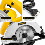 Sierra Circular Eléctrica Norstar 1200w Disco 185mm Corte Profesional - Imagen 2