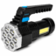 Linterna Táctica LED Recargable USB Con Luz Lateral COB