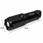 Linterna Táctica LED Recargable USB Holda H3709 - Imagen 4