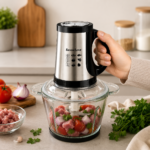 Procesadora Picadora Eléctrica Silver Love 3,5L 1000W con Bowl de Vidrio - Imagen 6