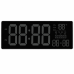 Reloj Digital de Pared LED 34 cm con Calendario, Temperatura y 3 Alarmas - Imagen 2