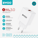Cargador de Pared BWOO USB A QC 3.0 Carga Rápida Quick Charge - Imagen 3
