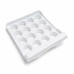 Huevera Organizadora para Heladera 30 Huevos con 2 Bandejas Extraíbles y Tapa Transparente - Imagen 3