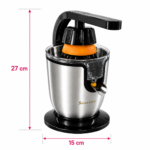 Exprimidor Eléctrico 600W Acero Inoxidable Palanca Para Naranjas Cítricos - Imagen 5