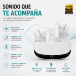 Auriculares Inalámbricos Bluetooth TWS con Estuche de Carga y Pantalla LED Bwoo - Imagen 8