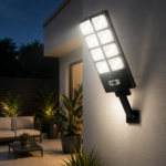 Foco Solar LED 150W con Sensor de Movimiento, Control Remoto y Panel Solar - Imagen 6