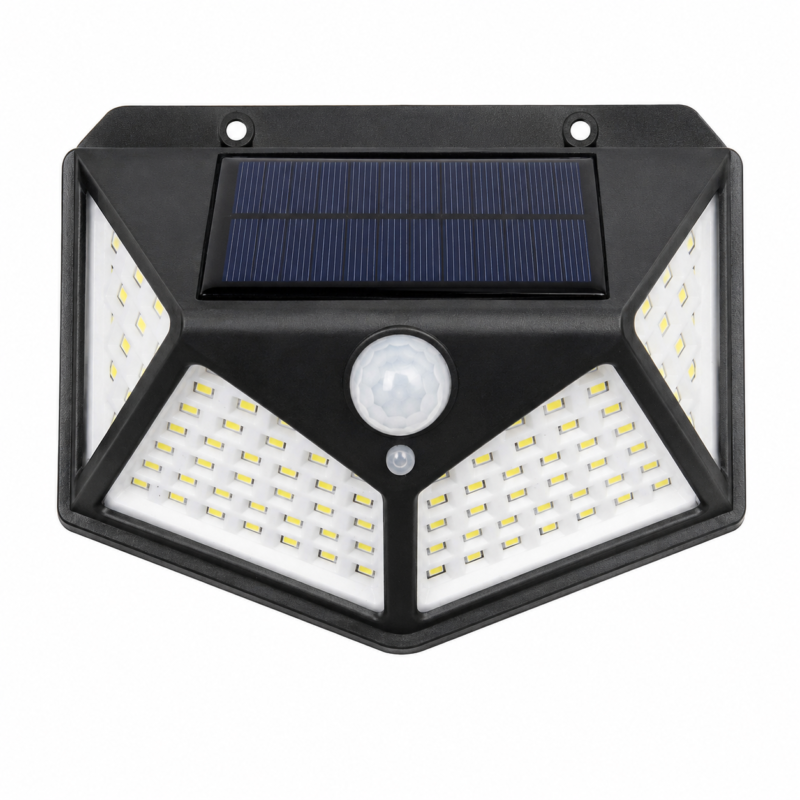 Lámpara Solar LED de Pared con Sensor de Movimiento 100 LED IP65