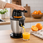 Exprimidor Eléctrico 600W Acero Inoxidable Palanca Para Naranjas Cítricos - Imagen 6