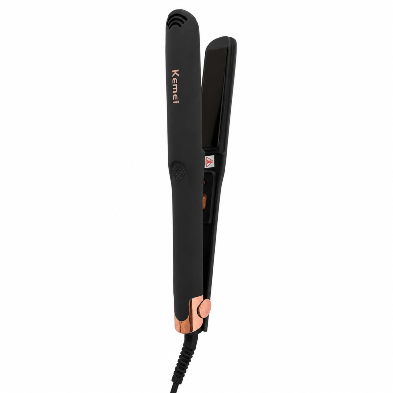 Plancha de Pelo Kemei Alisadora con Calentamiento Rápido y Cable Giratorio 360°