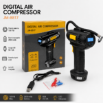Inflador Compresor de Aire Portátil Inalámbrico Digital 150 PSI con Batería Recargable y Luz LED - Imagen 6