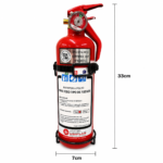 Extintor Bomberito Vehicular 1 Kg Polvo ABC UNIT Con Soporte Auto - Imagen 6