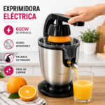 Exprimidor Eléctrico 600W Acero Inoxidable Palanca Para Naranjas Cítricos - Imagen 7
