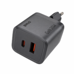 Cargador GaN BWOO 30W Dual USB C PD 3.0 + USB A QC 3.0 Carga Rápida