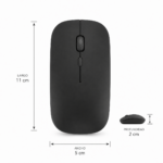 Mouse Inalámbrico Recargable con Receptor USB Negro - Imagen 5