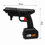 Hidrolavadora Inalámbrica Portátil 48V con Batería, Manguera, Espumador y Maletín - Imagen 9