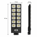 Foco Solar LED 200W con Sensor de Movimiento, Control Remoto y Panel Solar - Imagen 6