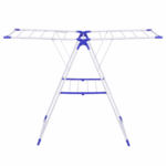 Tender de Ropa Plegable de Aluminio con Alas Laterales y Gran Capacidad