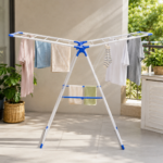 Tender de Ropa Plegable de Aluminio con Alas Laterales y Gran Capacidad - Imagen 6