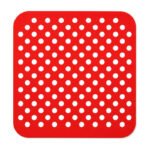 Rejilla Silicona Freidora De Aire Antiadherente Air Fryer Rojo