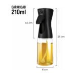 Aceitero Spray Pulverizador Rociador Gatillo 210ml Negro - Imagen 3