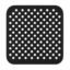 Rejilla Silicona Freidora De Aire Antiadherente Air Fryer Negro
