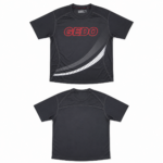 Remera Deportiva Hombre GEDO Negra 100% Poliéster Transpirable y Secado Rápido - Imagen 3