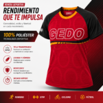 Remera Deportiva Hombre GEDO 100% Poliéster Transpirable de Secado Rápido - Imagen 4