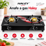 Anafe a Gas Haley 2 Hornallas con Vidrio Templado - Imagen 6
