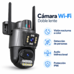 Cámara de Seguridad WiFi Doble Lente Sirena PTZ IP66 con Visión Nocturna y Audio Bidireccional - Imagen 5