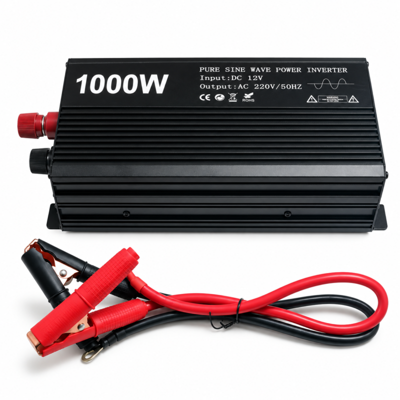 Inversor de Corriente 12V a 220V 1000W Onda Senoidal Pura con Pantalla LCD y USB