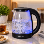 Jarra Eléctrica de Vidrio North Tech Cristal 1,8 L con Luz LED y Base 360° - Imagen 5