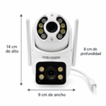 Cámara de Seguridad WiFi Doble Lente North Tech Exterior IP66 iCSee - Imagen 5