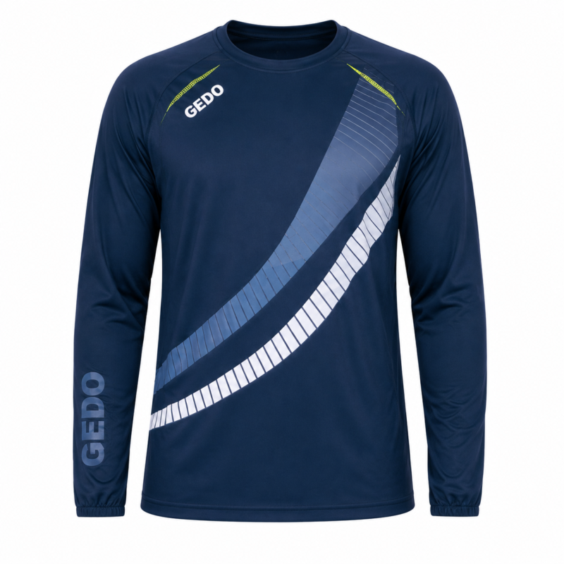 Remera Deportiva Hombre GEDO Manga Larga 100% Poliéster Transpirable y Secado Rápido
