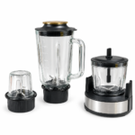 Extractor de Jugos Multifunción Haley 4 en 1 de 1200W con Licuadora, Molinillo y Procesadora - Imagen 3