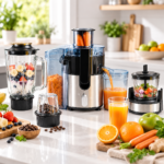 Extractor de Jugos Multifunción Haley 4 en 1 de 1200W con Licuadora, Molinillo y Procesadora - Imagen 7