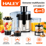 Extractor de Jugos Multifunción Haley 4 en 1 de 1200W con Licuadora, Molinillo y Procesadora - Imagen 8