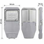 Luminaria Vial Luz de Calle LED 108W Luz Fría para Alumbrado Público Exterior - Imagen 3