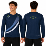 Remera Deportiva Hombre GEDO Manga Larga 100% Poliéster Transpirable y Secado Rápido - Imagen 4