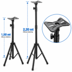 Soporte Trípode para Parlante Ajustable de 1,50 a 2,20 m con Base Reforzada - Imagen 3