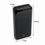 Power Bank Vorago 20.000 mAh Carga Rápida 22,5W USB y USB-C - Imagen 4