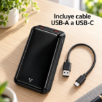Power Bank Vorago 20.000 mAh Carga Rápida 22,5W USB y USB-C - Imagen 5