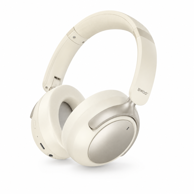 Auriculares Inalámbricos BWOO Bluetooth 5.4 ANC 70H Plegables Hi-Res Cancelación de Ruido