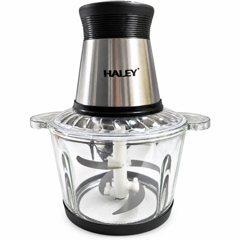 Procesadora Picadora de Alimentos Haley 3L 1200W Doble Cuchilla 4 Aspas