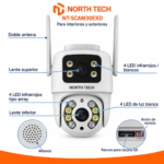 Cámara de Seguridad WiFi Doble Lente North Tech Exterior IP66 iCSee - Imagen 8